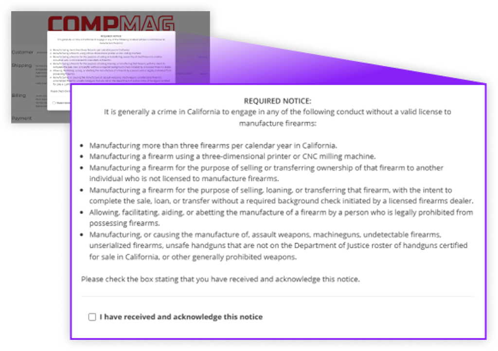Compliance Notices & Acknowledgments